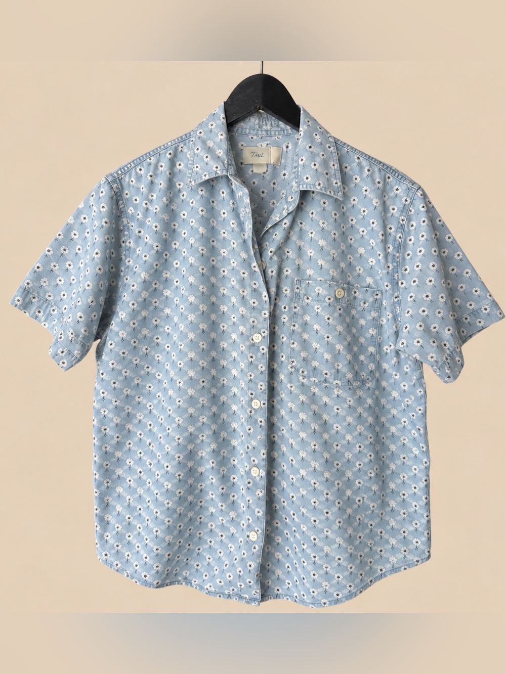 90s Vintage CottageCore Floral button down S